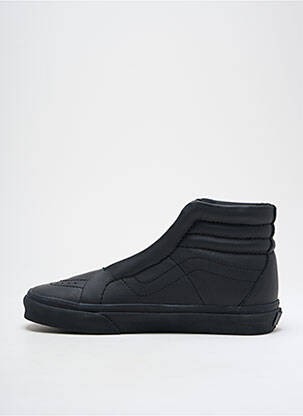 Adidași țesătură satinată vârf rotund negru VANS unisex