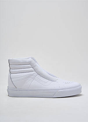 Adidași țesătură satinată vârf rotund alb VANS unisex