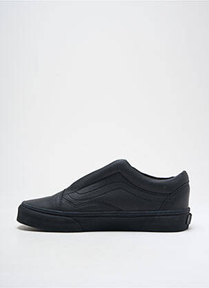 Adidași material neted vârf rotund negru VANS unisex