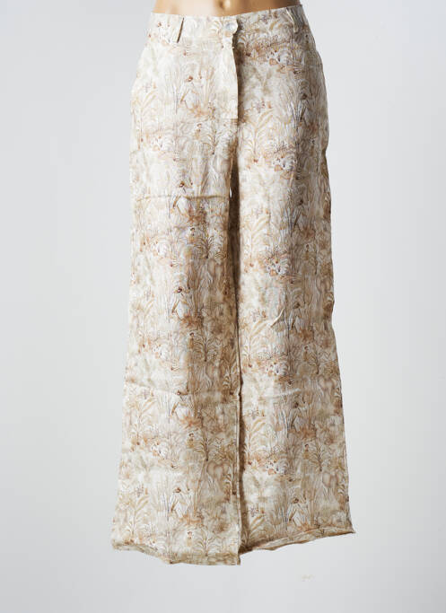 Pantalon larg bej LA FEE MARABOUTEE femeie