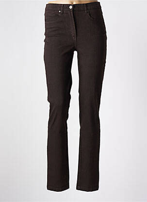 Pantalon slim buzunare maro KARTING femeie