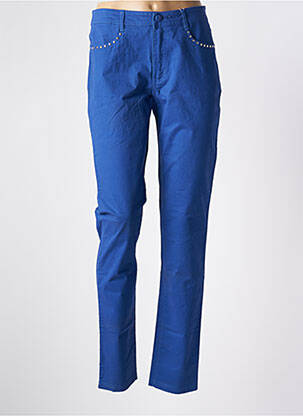 Pantalon slim albastru YOULINE femeie
