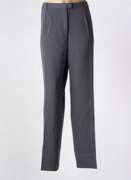 Pantalon drept închidere cu fermoar sub clapetă cu nasturi gri ANNE KELLY femme