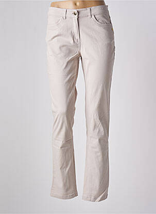 Pantalon slim buzunare bej ÉTYMOLOGIE femeie