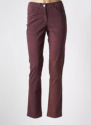 Pantalon slim buzunare maro ÉTYMOLOGIE femeie