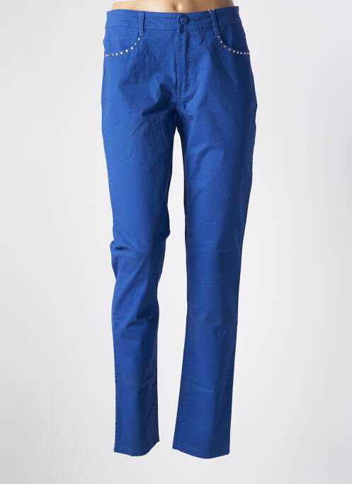 Pantalon slim albastru YOULINE femeie