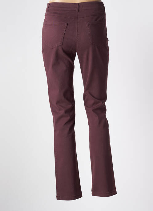 Pantalon slim maro ÉTYMOLOGIE femeie