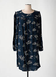 Rochie midi imprimeu floral mâneci lungi albastru ÉTYMOLOGIE femeie