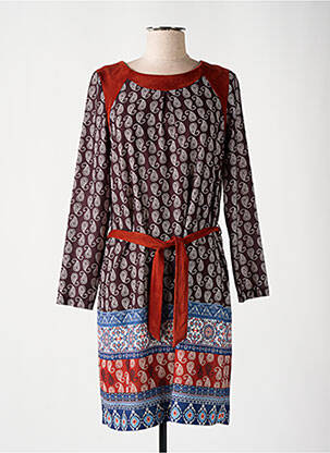 Rochie scurtă maro IMPULSION femeie