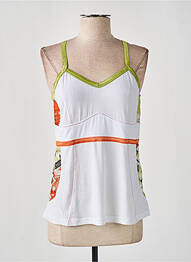 Top țesătură jersey bretele subțiri alb CREATIVE BY femme