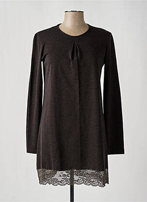 Tunică mâneci lungi gri MORETTA femeie