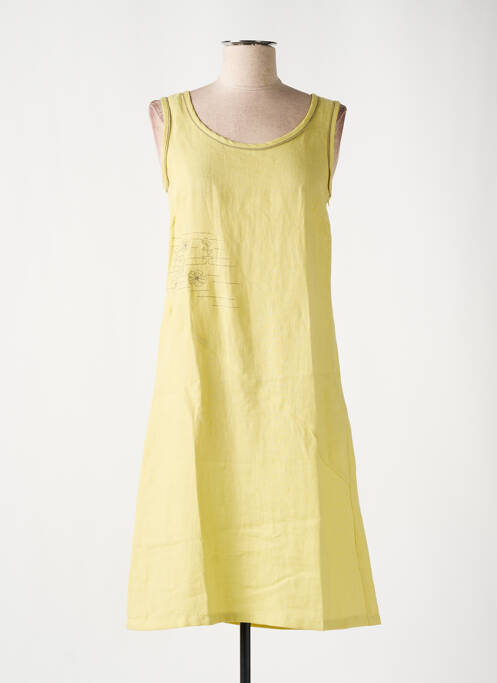 Rochie midi galben ARMOR LUX femeie