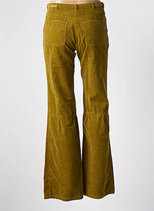 Pantalon evazat talie înaltă talie cu cleme verde PETIT BATEAU fată