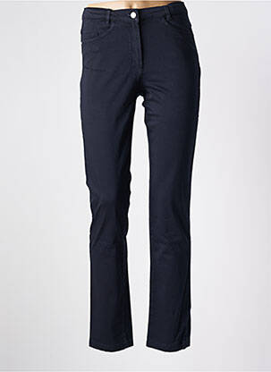 Pantalon slim talie înaltă talie înaltă albastru THALASSA femeie