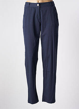 Pantalon drept albastru ÉTYMOLOGIE femeie