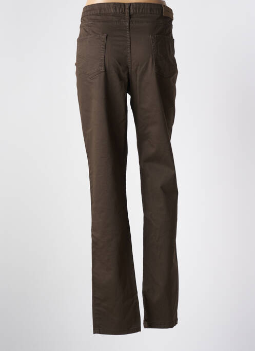 Blugi cu croială slim maro GALLICE femeie