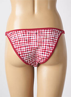 Chiloți de baie efect material satinat bikini roșu TRIUMPH femeie