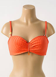 Sutien de costum de baie elasticitate top bentiță portocaliu CHERRY BEACH femeie