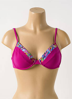 Sutien de costum de baie sutien cupe întregi cu decolteu înalt sutien cupe întregi cu decolteu înalt violet SLOGGI femeie