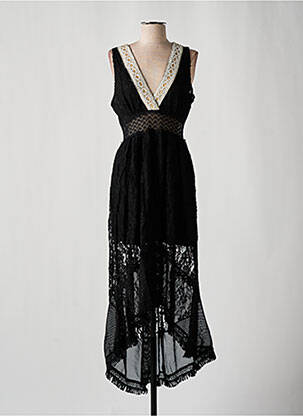 Rochie midi negru GOLDEN LIVE femeie