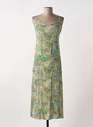 Rochie lungă mâneci cu bretele ajustabile bretele subțiri verde VERO MODA femeie