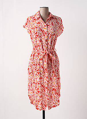 Rochie midi roșu PIECES femeie