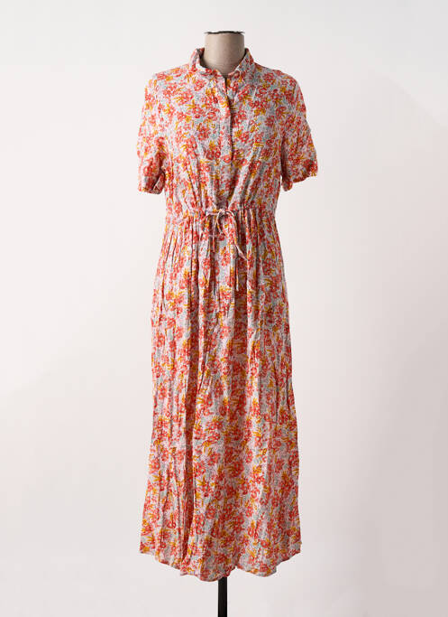 Rochie lungă portocaliu PIECES femeie