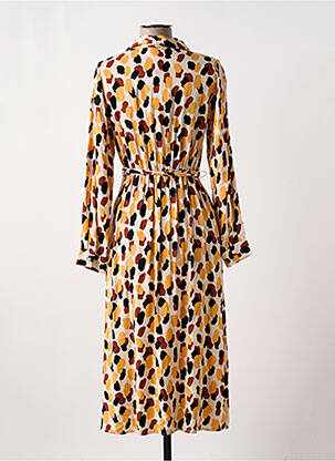 Rochie midi mâneci lungi mâneci lungi bej COMPAÑIA FANTASTICA femeie