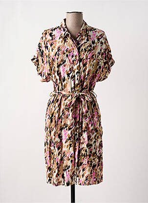 Rochie midi bej VERO MODA femeie