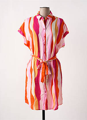 Rochie midi roz VERO MODA femeie