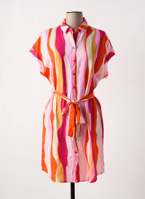 Rochie midi roz VERO MODA femeie