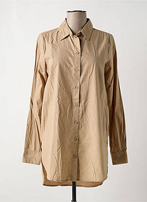 Tunică mâneci lungi maro PIECES femeie