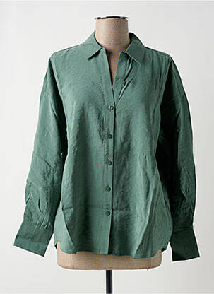 Cămașă croială dreaptă mâneci lungi verde VERO MODA femeie