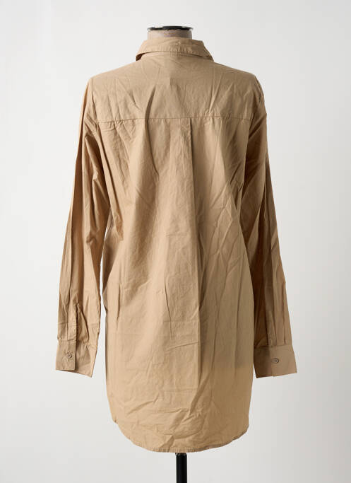 Tunică mâneci lungi maro PIECES femeie