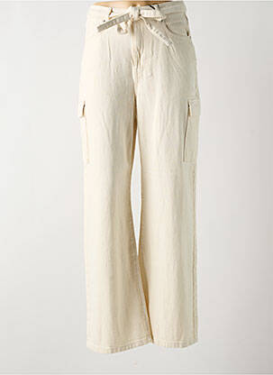 Blugi cu croială evazată bej VERO MODA femeie