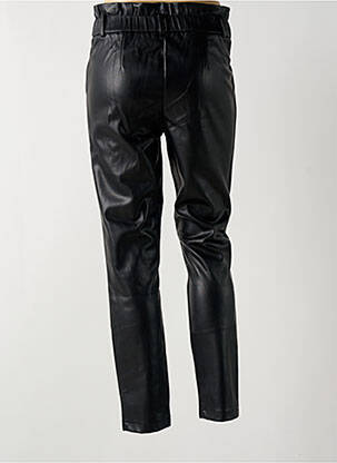 Pantalon slim talie înaltă talie înaltă negru DEELUXE femeie
