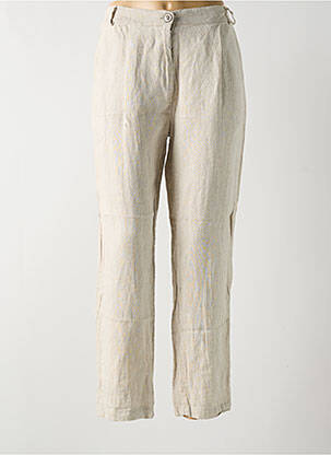 Pantalon drept bej BANDITAS FROM MARSEILLE femeie