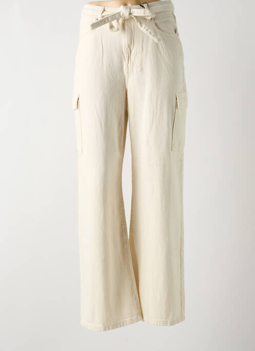 Blugi cu croială evazată bej VERO MODA femeie