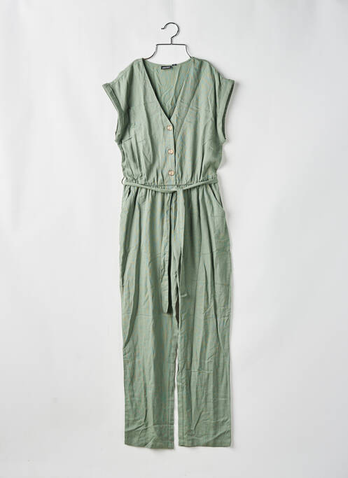 Salopetă-pantalon verde PIECES femeie