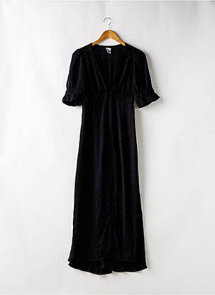 Rochie lungă mâneci scurte mâneci scurte negru JANE WOOD femeie