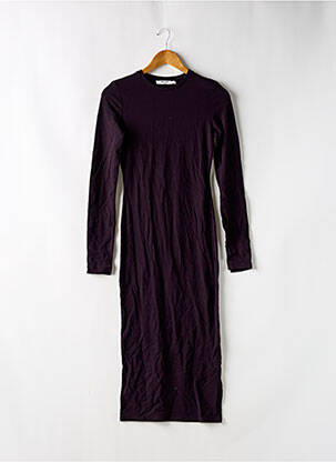 Rochie lungă mâneci lungi mâneci lungi violet NA-KD femeie