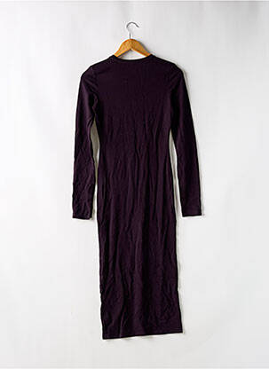 Rochie lungă mâneci lungi mâneci lungi violet NA-KD femeie