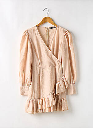 Rochie scurtă bej BOOHOO femeie