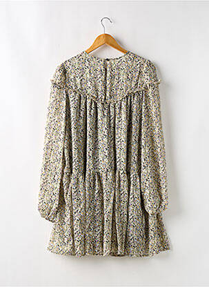 Rochie scurtă croială evazată mâneci lungi verde LOAVIES femeie