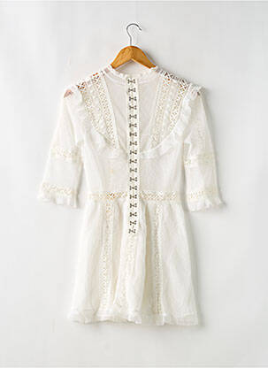 Rochie scurtă mâneci 3/4 mâneci 3/4 alb FOR LOVE & LEMONS femeie