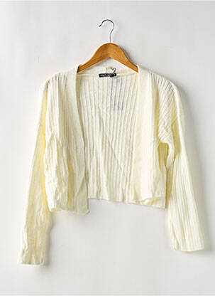 Vestă cu mâneci lungi bej NASTY GAL femeie