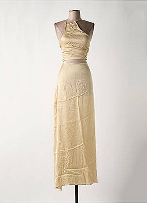 Rochie lungă bej BAHAAR femeie