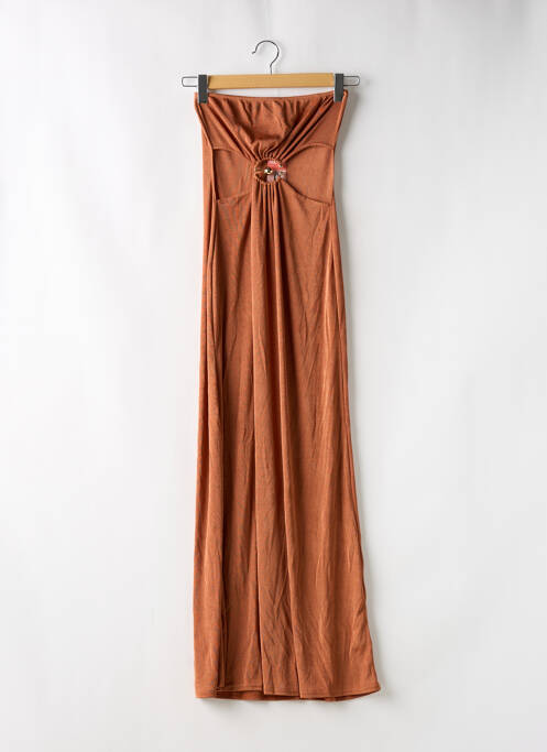 Rochie lungă maro BOOHOO femeie