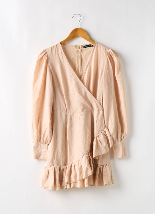 Rochie scurtă bej BOOHOO femeie