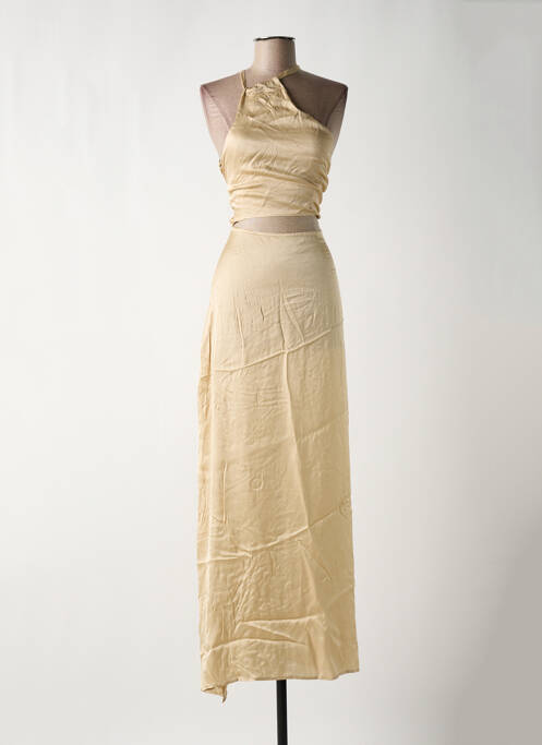 Rochie lungă bej BAHAAR femeie